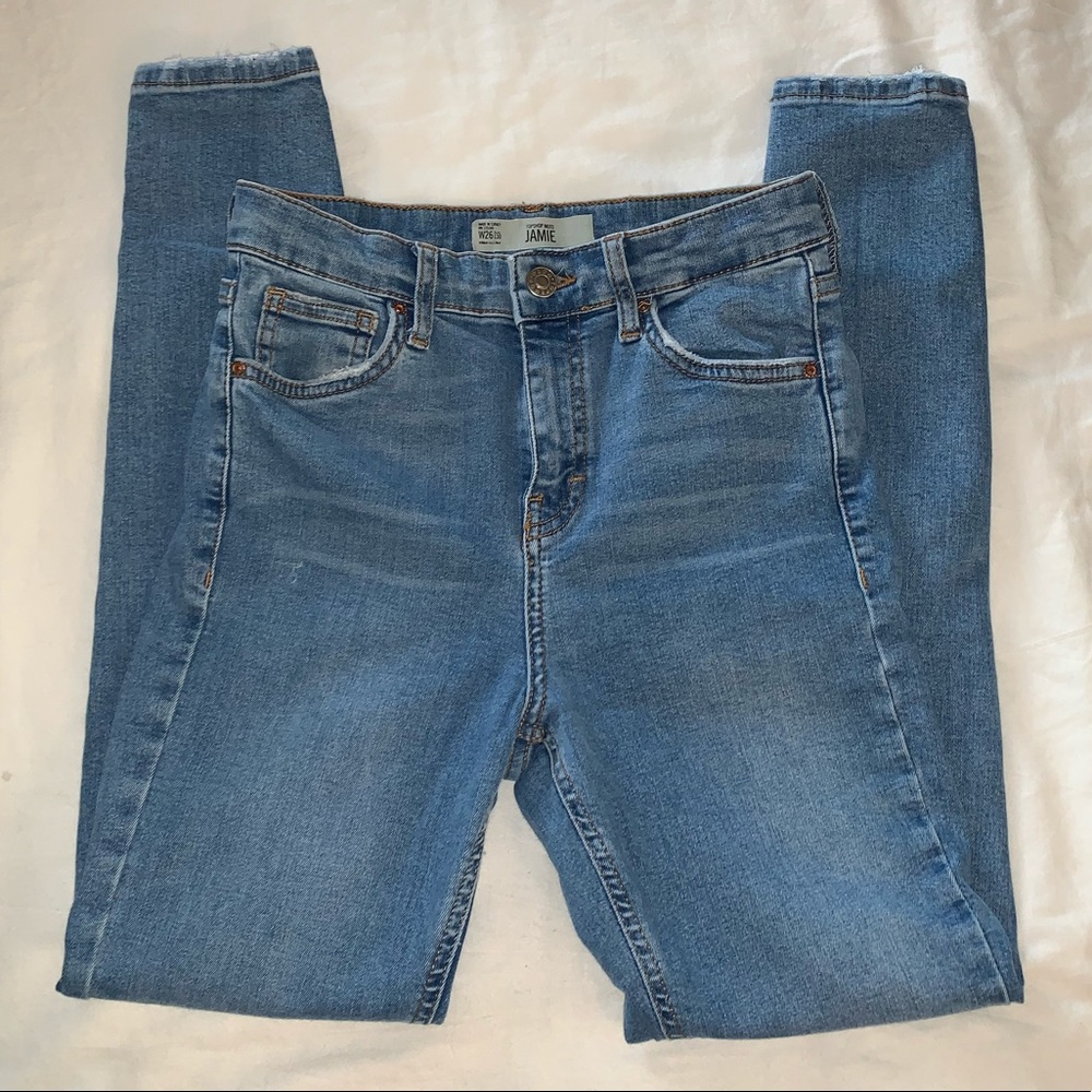 TOPSHOP JAMIE BLUE JEANS